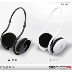 声丽 SH903 手机线控耳麦耳挂式耳机后挂笔记本带麦克风潮电脑MP3重低音 英语考试小学中学习耳机 黑色单插头 单孔笔记本、手机、平板通用版】